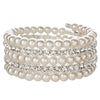 Personality Creative Steel Wire Bracelet Stretch Line Bracelet Multi-layer Pearl Rhinestone Bracelet