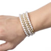 Personality Creative Steel Wire Bracelet Stretch Line Bracelet Multi-layer Pearl Rhinestone Bracelet