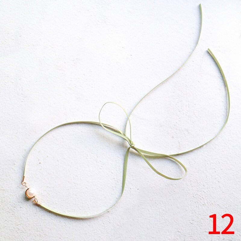 Pink Color Peach Heart Flowers Lolita Pendant Choker Short Clavicle Necklaces Sweet Jewelry Accessories For Girl