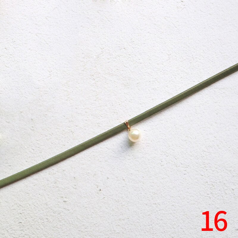 Pink Color Peach Heart Flowers Lolita Pendant Choker Short Clavicle Necklaces Sweet Jewelry Accessories For Girl