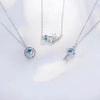 Planet Necklace Female Summer Wild Key Sterling Silver Light  Niche Design Sense Clavicle Chain Birthday Gift