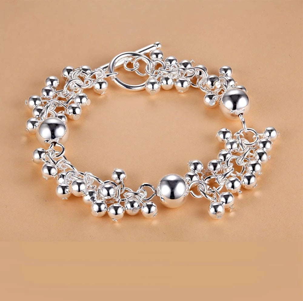 Popular brands 925 sterling silver classic Beads Bracelets for women party Wedding accessories Jewelry Holiday gifts