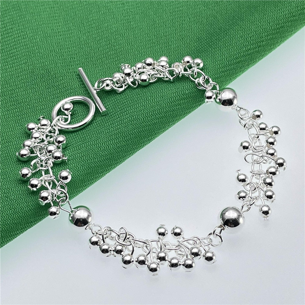 Popular brands 925 sterling silver classic Beads Bracelets for women party Wedding accessories Jewelry Holiday gifts