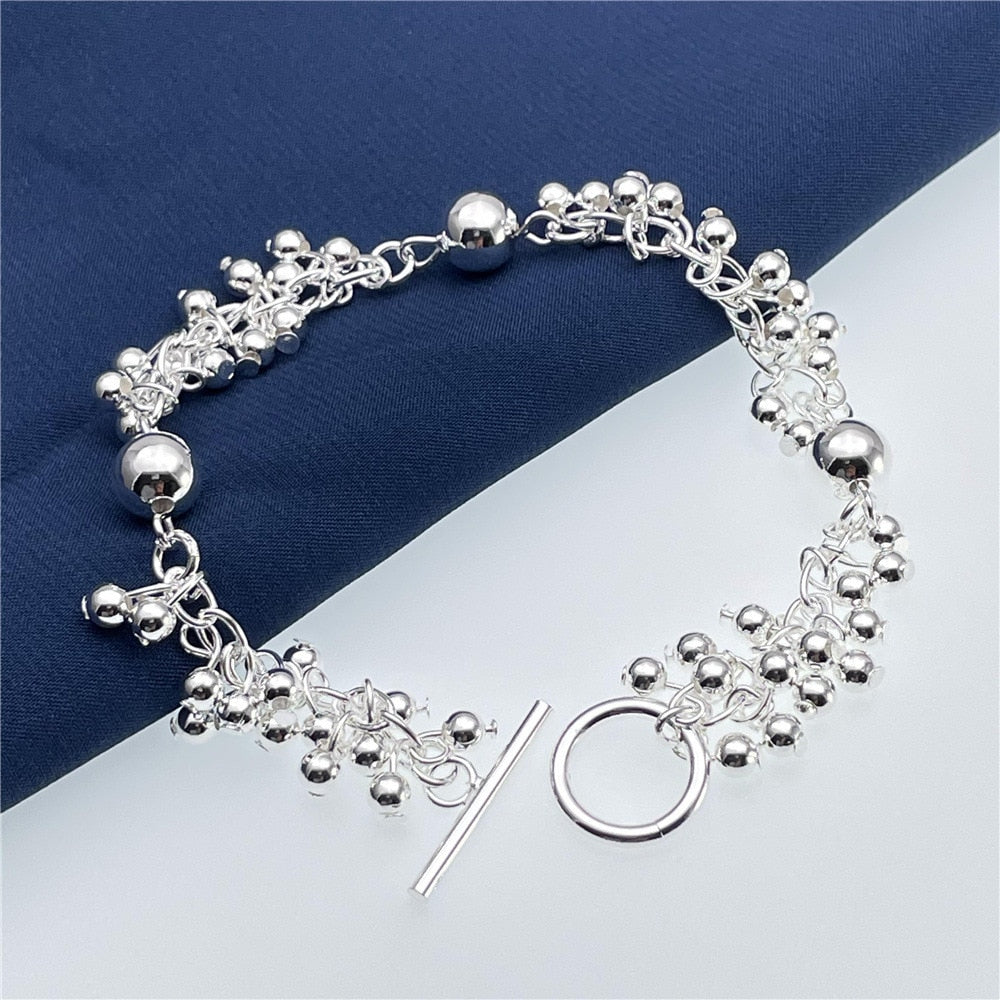 Popular brands 925 sterling silver classic Beads Bracelets for women party Wedding accessories Jewelry Holiday gifts
