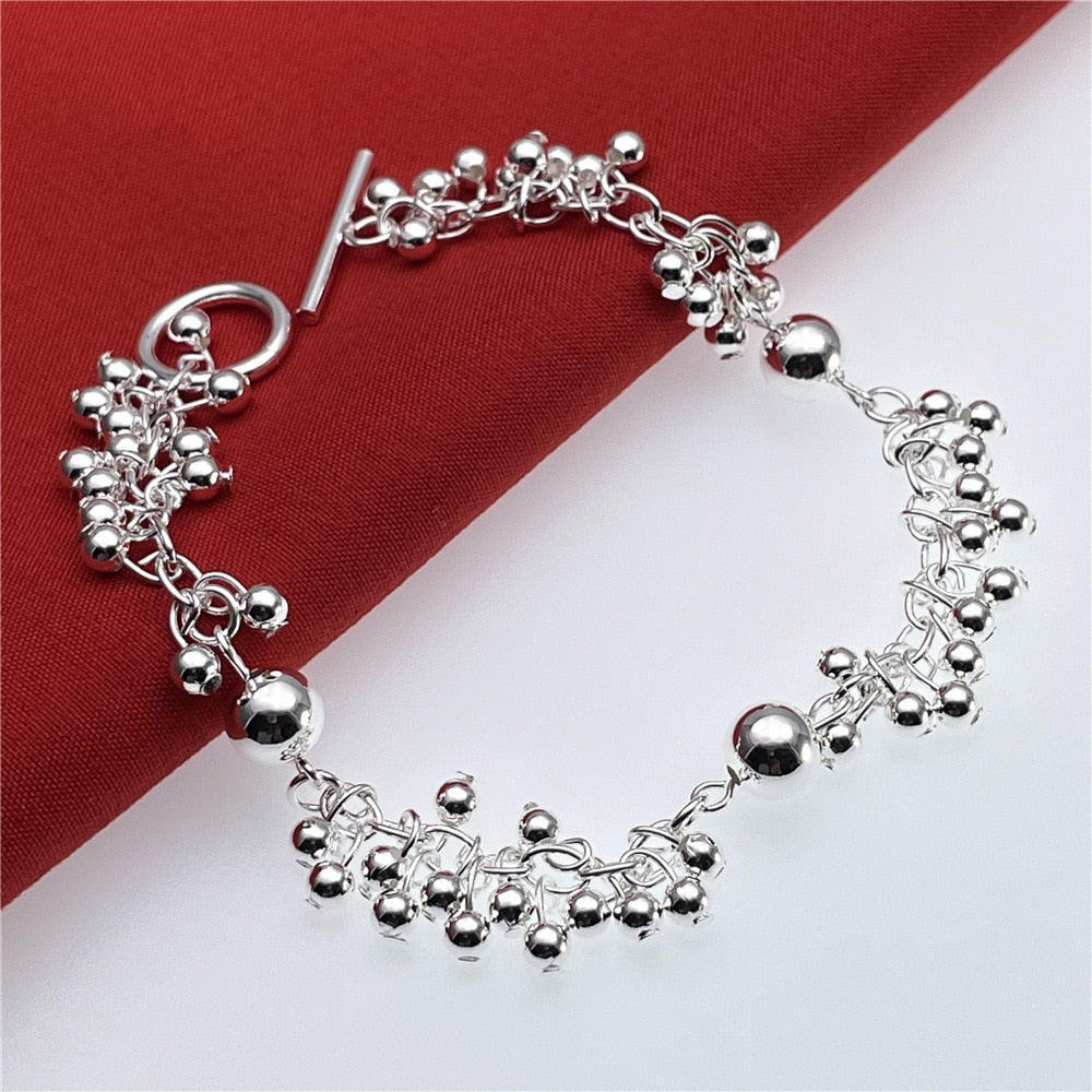 Popular brands 925 sterling silver classic Beads Bracelets for women party Wedding accessories Jewelry Holiday gifts