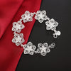 Pretty designer fine flowers chain 925 sterling silver Bracelet for women charms jewelry Wedding party lady gifts