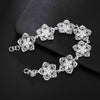 Pretty designer fine flowers chain 925 sterling silver Bracelet for women charms jewelry Wedding party lady gifts