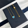 Product Blue Love Necklace Bohemia Summer Adjustable Turquoise Stone Necklaces Women Jewelry Zk30