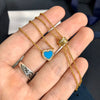 Product Blue Love Necklace Bohemia Summer Adjustable Turquoise Stone Necklaces Women Jewelry Zk30