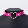 Punk Love Heart Leather Women Choker Necklaces Women Jewelry