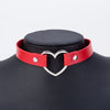 Punk Love Heart Leather Women Choker Necklaces Women Jewelry