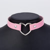 Punk Love Heart Leather Women Choker Necklaces Women Jewelry