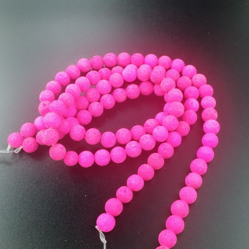 New Red Lava Beads Natural Stone Beads Volcanic Rock High Quality Round Loose Bead 10MM Supply Beads For Jewelry Making DIY Gift