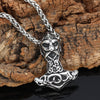 Retro Celtic Viking Warrior Necklace Pendant Men's Sliding Metal Pendant Necklace Accessories Jewelry