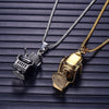 Retro Chair Shape Pendant Necklace Men's Women's Necklace Metal Sliding Chair Pendant Accessories Party Jewelry