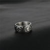 Retro Cross Pattern Ring Men's Ring Vintage Metal Silver-Plated Cross Ring Accessories Party Jewelry