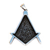 Retro Triangle Shape Eye Pattern Pendant Necklace Men's Necklace Metal Sliding Necklace Pendant Accessories Party Jewelry