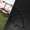 Rivets Chokers Punk Goth Handmade CCB Material Choker Necklace Spike Rivet Necklace Rock Gothic Chokers