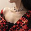 Rivets Chokers Punk Goth Handmade Choker Necklace Spike Rivet Necklace Rock Gothic Chokers
