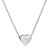 Rose Gold Heart Choker Necklace Women Jewelry Stainless Steel Necklaces Female Chain Pendant Necklaces Femme Choker Necklace