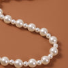 Round Imitation Pearl Necklace Wedding Necklaces For Brides Handmade Starnd Choker Party Jewelry Dress Accessories