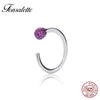 New Sale Brand Caps S925 Sterling Silver Ring Red Zircon Stones Open Rings for Women Jewelry Gift Wholesale zk40