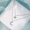 Shiny Butterfly Necklace Ladies Exquisite Double Layer Clavicle Chain Necklace Jewelry for Ladies Gift