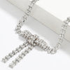 Shiny Rhinestone Bowknot Circle Chain women's Sexy Necklace Necklace Statement Necklace Accessory Choker