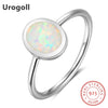 New Silver 925 Jewelry Genuine 925 Sterling Silver Fine Jewelry Opal Rings For Women Luxury Engagement Wedding Gifts