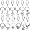 Silver Color Charm Keychain With Dog Bone Bear Pendant Car Keyrings For Women Men Bag Accessories Jewelry Gift Special Offer