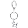 Silver Color Charm Keychain With Dog Bone Bear Pendant Car Keyrings For Women Men Bag Accessories Jewelry Gift Special Offer