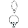 Silver Color Charm Keychain With Dog Bone Bear Pendant Car Keyrings For Women Men Bag Accessories Jewelry Gift Special Offer