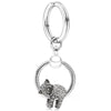 Silver Color Charm Keychain With Dog Bone Bear Pendant Car Keyrings For Women Men Bag Accessories Jewelry Gift Special Offer