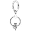 Silver Color Charm Keychain With Dog Bone Bear Pendant Car Keyrings For Women Men Bag Accessories Jewelry Gift Special Offer