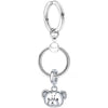 Silver Color Charm Keychain With Dog Bone Bear Pendant Car Keyrings For Women Men Bag Accessories Jewelry Gift Special Offer
