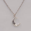 Silver Color Sun And Moon Necklaces Chain Pair Of Celestial Friends Gift For Friend Long Necklaces Pendants Men Women
