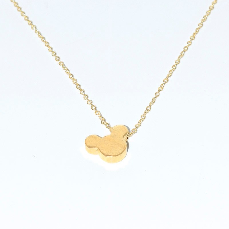 New Simple Design Dainty cute Mouse Head Necklace Cartoon Style Baby Mouse Necklace christmas gift Birthd Gift collar