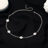 Simple Necklaces Smiley Women Necklace Ladies Pendant Girls Jewelry Silver Color Hip Hop Stainless Collare Party Jewelry