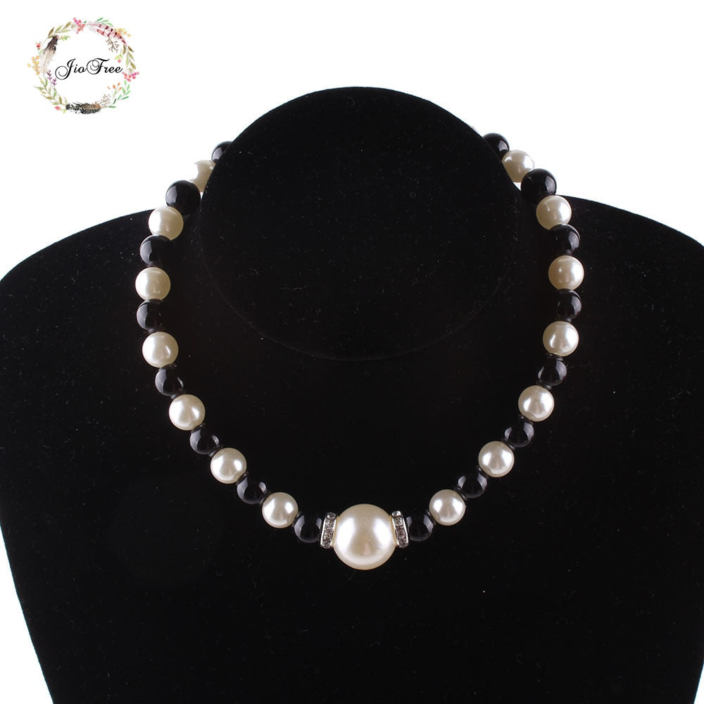 Simulated Pearl Beads Choker Necklaces Women Girls Necklace Party Jewelry
