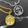 Skeleton Pendant Retro Skull Necklace Trendy Vintage Gothic Jewelry Choker Pendants bronze Necklaces for Gift