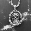 Skeleton Pendant Retro Skull Necklace Trendy Vintage Gothic Jewelry Choker Pendants bronze Necklaces for Gift