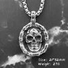 Skeleton Pendant Retro Skull Necklace Trendy Vintage Gothic Jewelry Choker Pendants bronze Necklaces for Gift