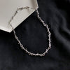Small Wire Brambles Iron Unisex Choker Necklace Women Hip-hop Gothic Punk Blade Barbed Wire Little Thorns Chain Choker Gifts