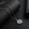 Smile Sad Double Faces Pendant Necklace Men Women Trendy Simple Jewelry Gift Silver Color Urban Boys