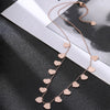 Stainless Steel Heart Choker Necklace For Women Rose Gold Small Drop Necklace Valentine's Day Gift Female Jewelry Dropship