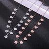 Stainless Steel Heart Choker Necklace For Women Rose Gold Small Drop Necklace Valentine's Day Gift Female Jewelry Dropship