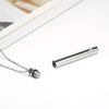 Steel Cremation Ash Urn Necklace Keepsake Vial Tube Pendant cylinder pendant Jewelry necklace Valentine's Day Gift
