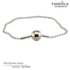 New Sterling-Silver-Jewelry Beaded Essence Bracelets Bangles Female Round Clasp Charms Bracelets For Women Silver 925 Jewelry