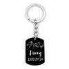 Stray Kids Member Birthday Name Stainless Steel Pendant Necklace Black Metal Tag Necklaces For Women Men Jewelry