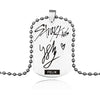 Stray Kids Member Birthday Signature Pendant Stainless Steel Necklace Accessories For Men Women Birthday Gift